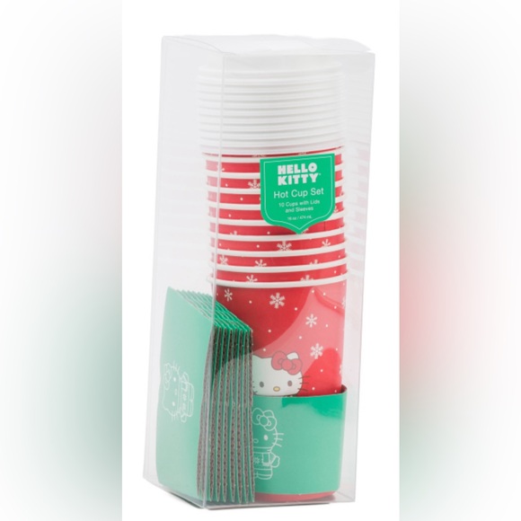 HELLO KITTY 10pk Holiday Hot Cups - Picture 1 of 1